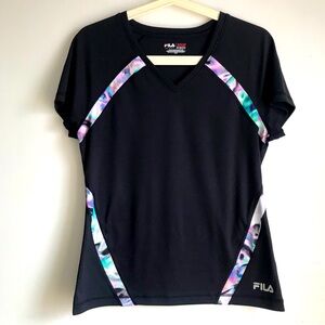 FILA Sport Shirt Black with Multicolor